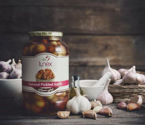 Lunex Canned Pickled Garlic (torshi sirgol)