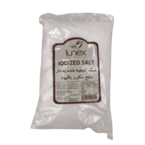Lunex Iodized Salt 1kg (namak tasfiyeh yoddar)