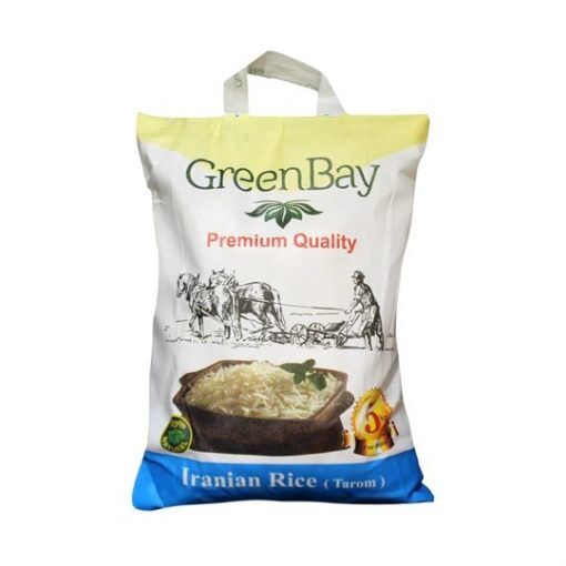 Tarom Iranian Rice Green Bay 5kg (berenj)