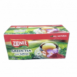 Zidnee 100% Natural Green Tea With Saffron 25 Bags