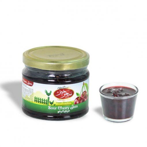 Saharkhiz Sour Cherry Jam 400g (moraba albaloo)