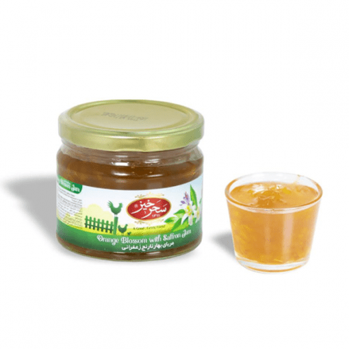 Saharkhiz Orange Blossom with Saffron Jam 400g (moraba baharnarenj)