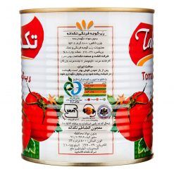 Tomato Paste Takdaneh 800g Can (robe gojehfarangi)