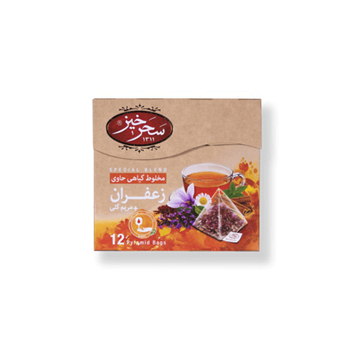 Saffron & Sage Herbal Tea Diabetic Saharkhiz 12 Bags
