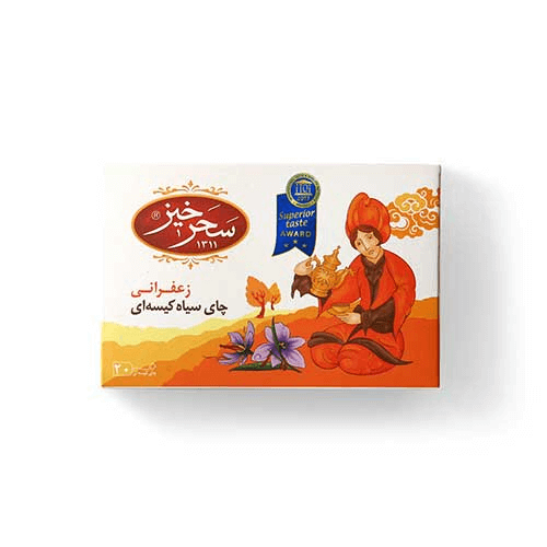 Black Tea with Saffron Saharkhiz 20 Bags - Image 2